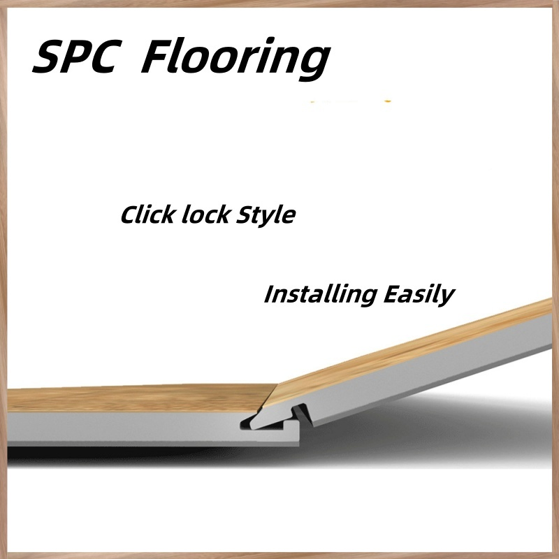 Waterproof Vinyl Floor Waterproof Light Dark Grey Wooden Oak Spc Floor