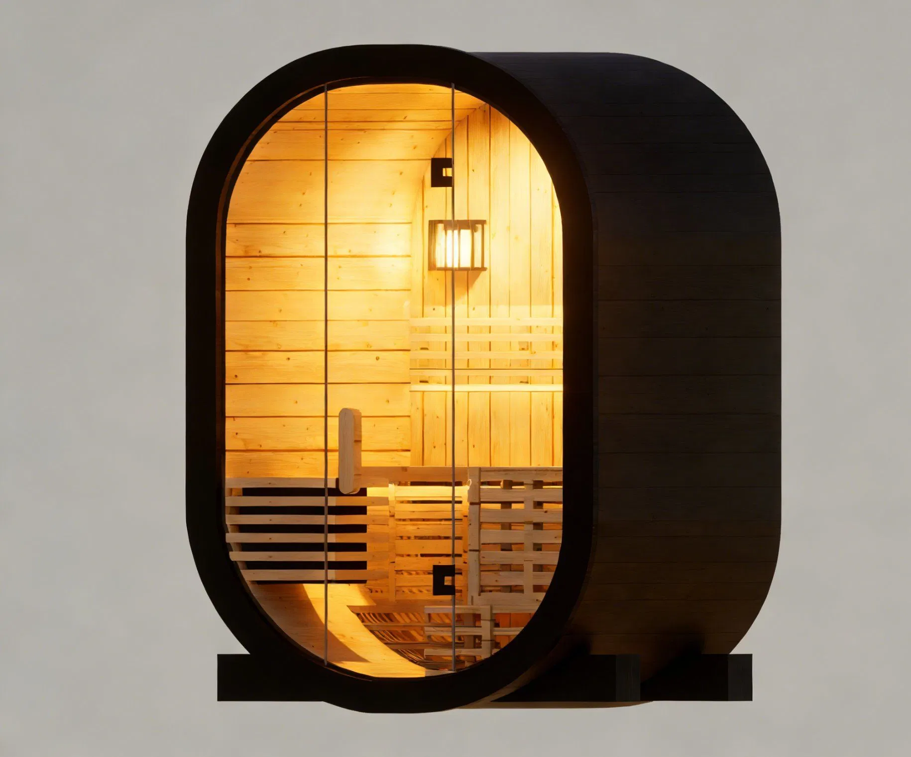 Сауна из ели и красного кедра для улицы