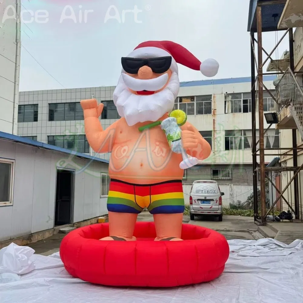 Inflatable Santa Claus Advertising Decoration Giant Inflatable Santa Man Theme Party Christmas Claus