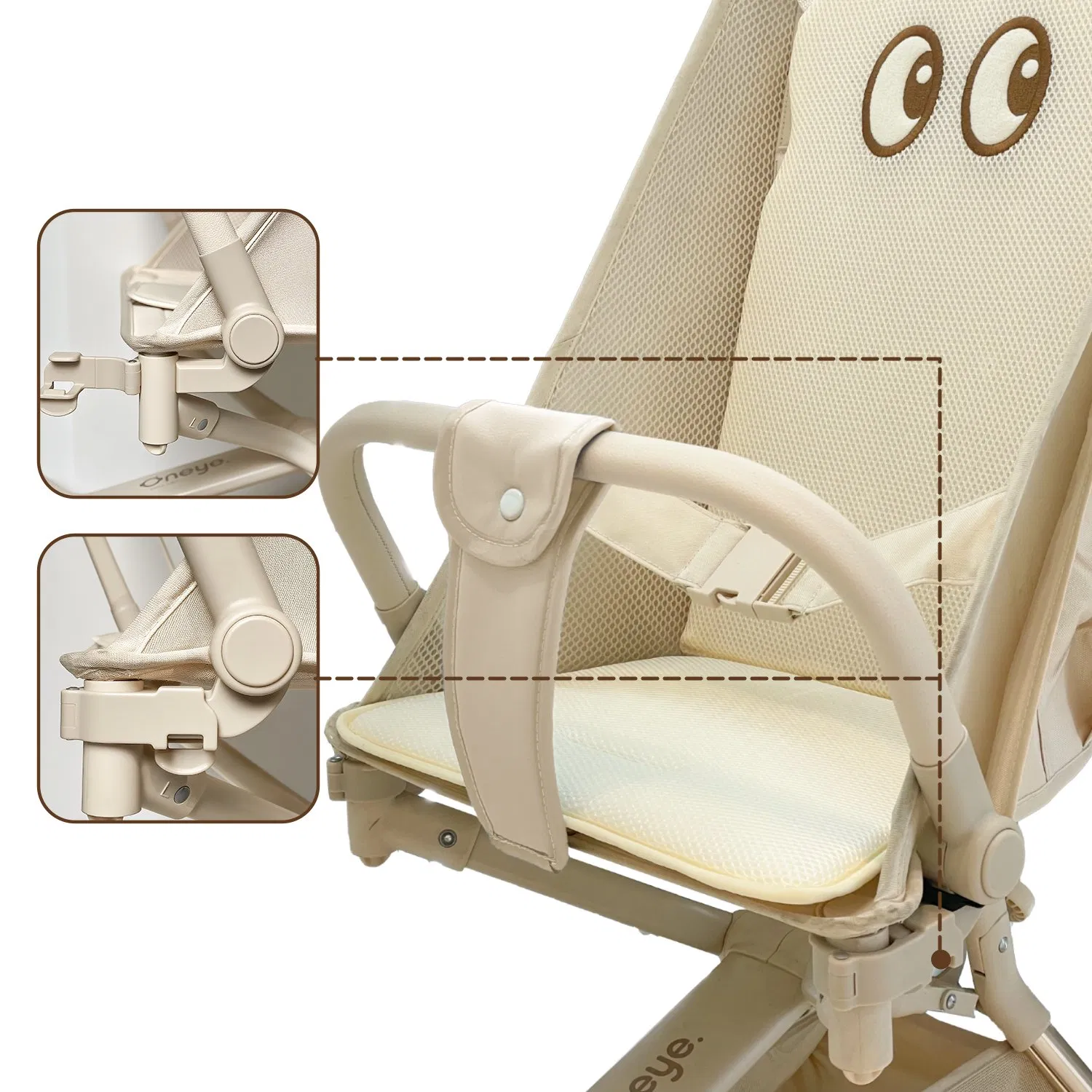 Universal Stroller Armrest Safety Front Bar for Pocket Stroller Accessories