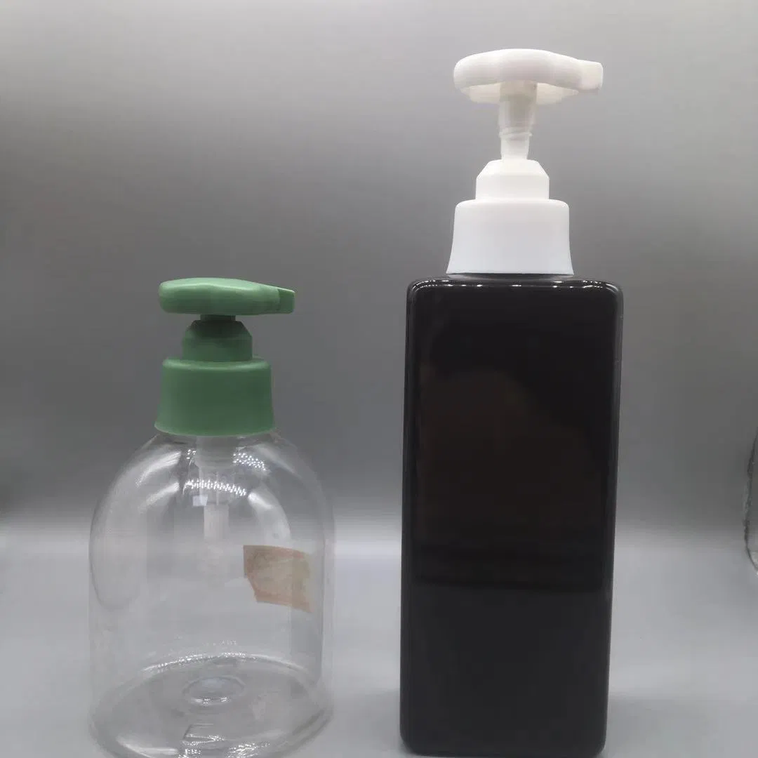 Supplier Custom Color 28/410 Double Wall Flower Shape Plastic Shampoo Liquid Cream Lotion Dispenser Pump