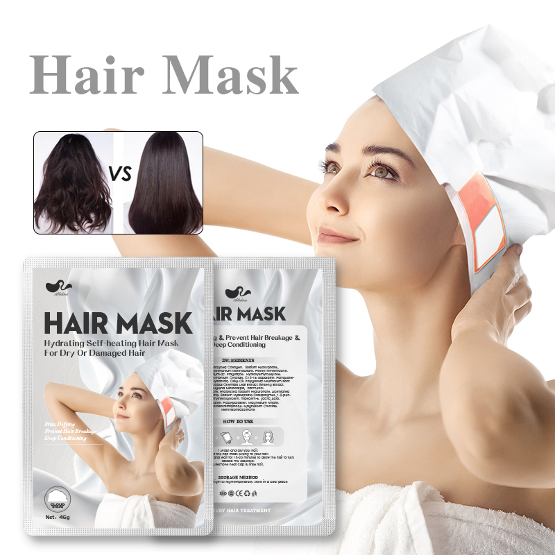 Hair Pack Cap Automatic Heating Keratin Steam Hair Mask Long Lasting Moisturizing Nourishing Smooth Keratin Repair Hair Mask