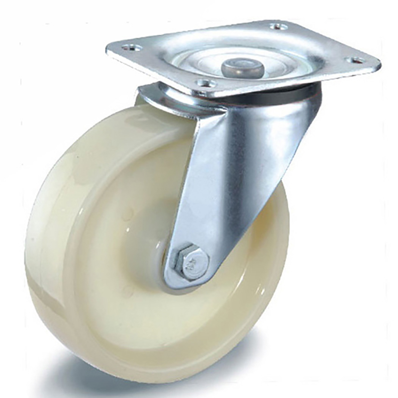 White Nylon Wheel with Roller Bearing