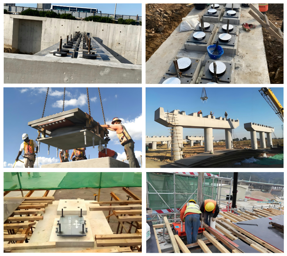 Rubber Elastomeric Bridge Bearing Plate Type Rubber Bridge Support Bearing for Viaduct
