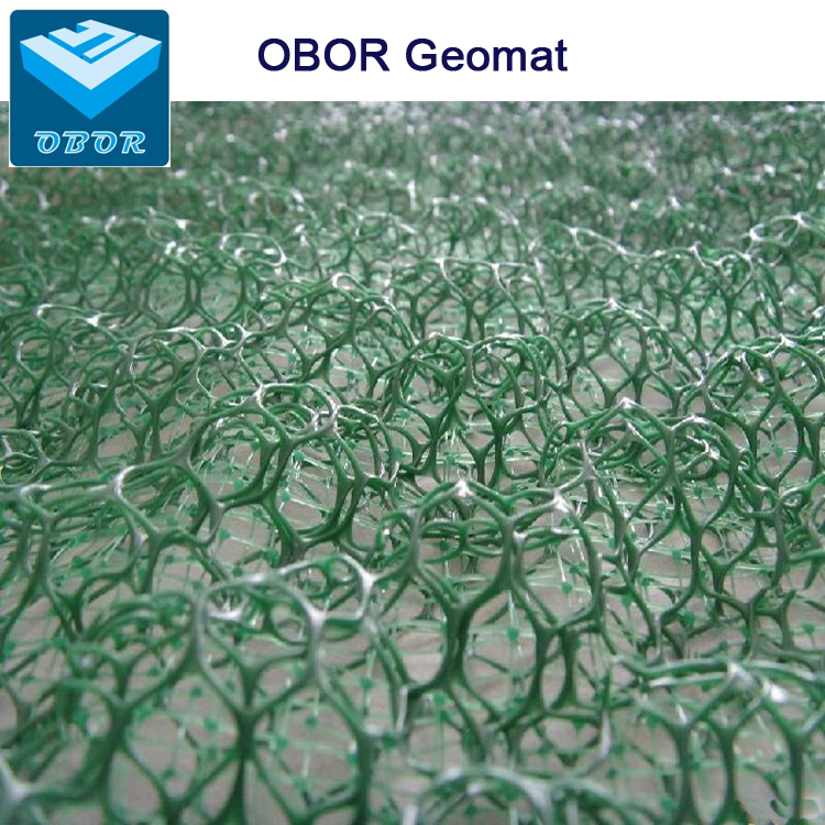 Plastic Tri-Dimension Composite Geonet / Geomat Drainage Erosion Control Geocomposites Factory Price