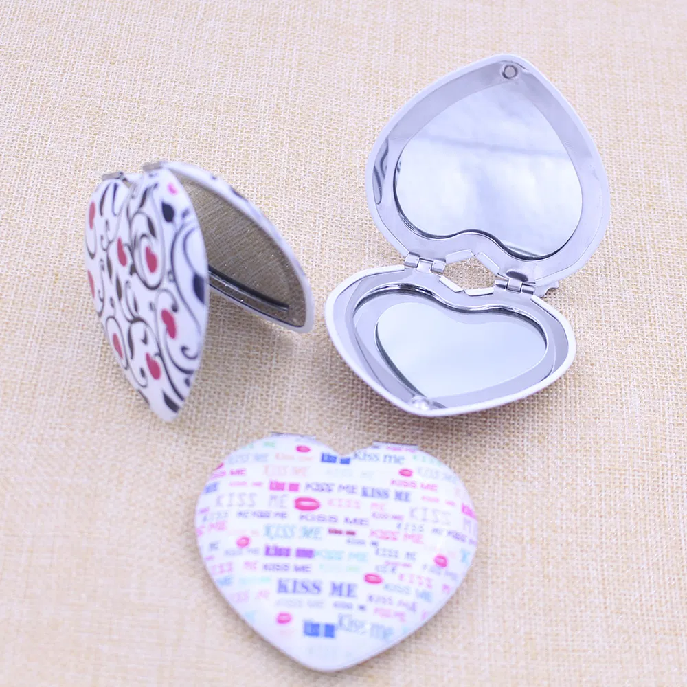 Promotional Mini Metal Pocket Cosmetic Mirror with Logo Printing