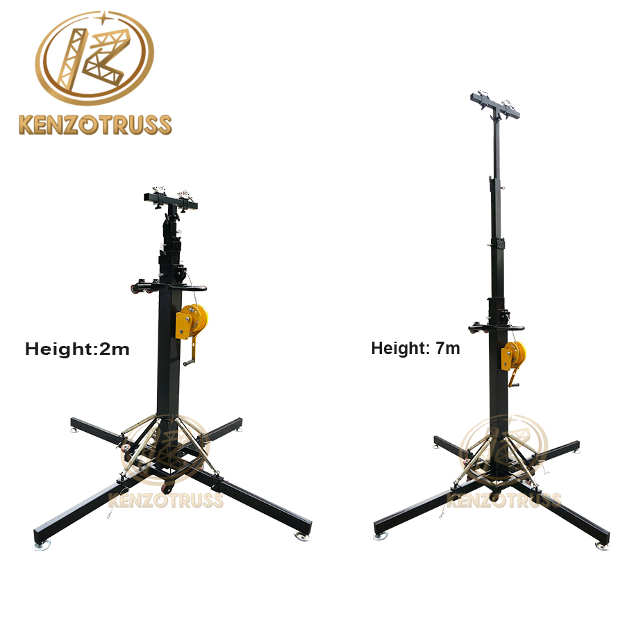 Professional 7m Adjustable Steel Lighting Stand for Studio