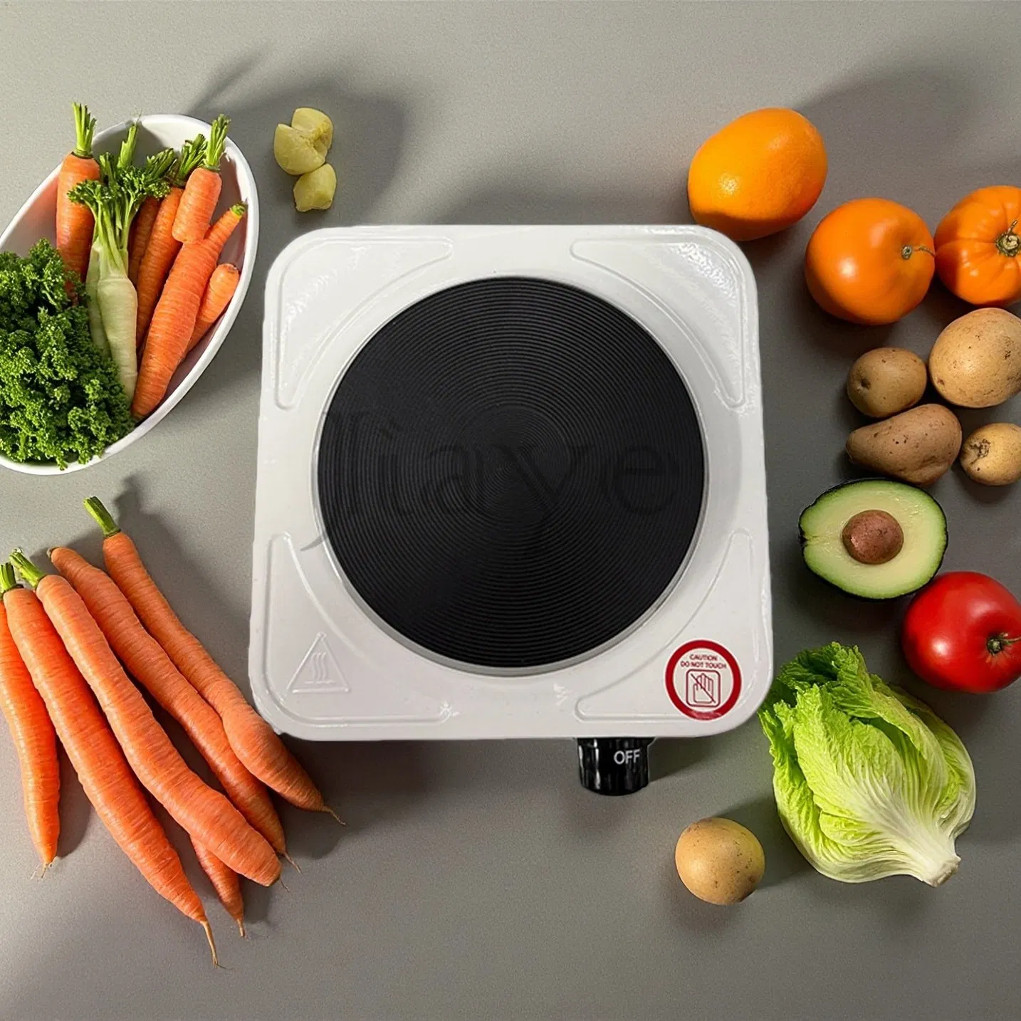 Temperature-Controlled Single Burner Hot Plate for Easy Cooking