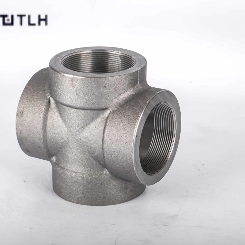 ASTM DIN En JIS Stainless Steel Forged Four Way Cross Pipe Connector for Oil Gas Plumbing Other Applications High Pipe Fittings