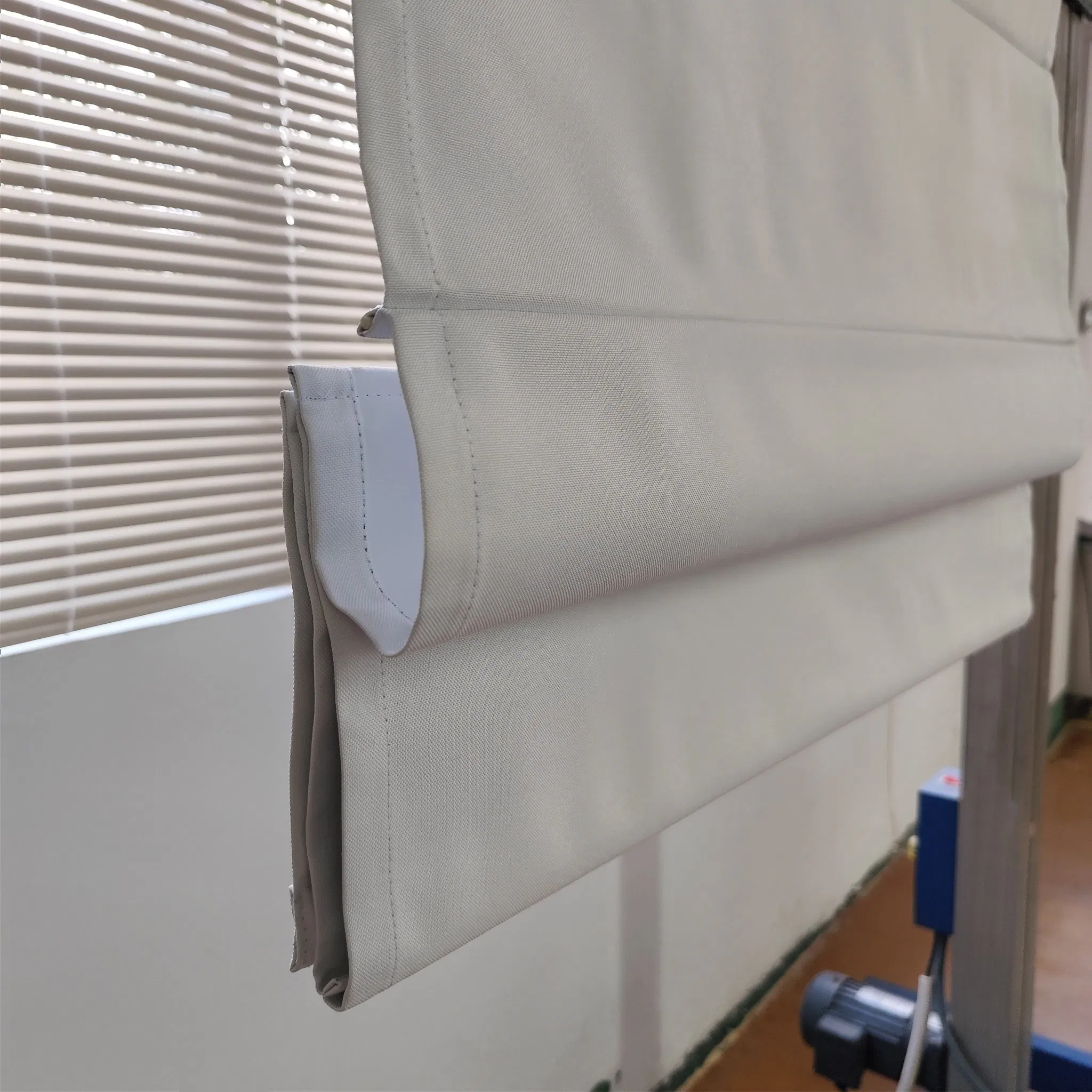 Cordless Roman Blinds Spring System Fabric Curtain Window Roller Blinds Filtering Fabric