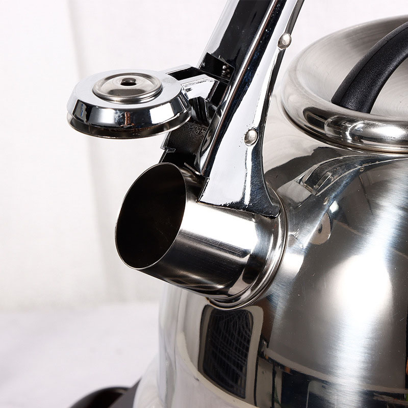 3 Liter Thicken Large Capacity Gas Stove Induction Flat Base Cooker Stainless Steel Whistle Kettle Wholesale Factory Direct Sale Outdoor Camping Ideal