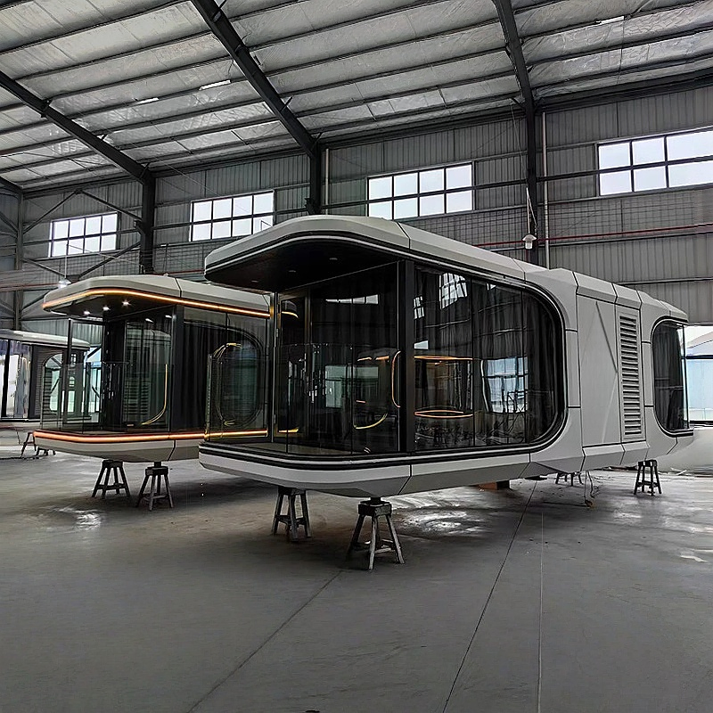 Mobile Capsule Houses Scenic Trendy Container Homestays Offices Hotels Apple Pods Portable Apple Cabins
