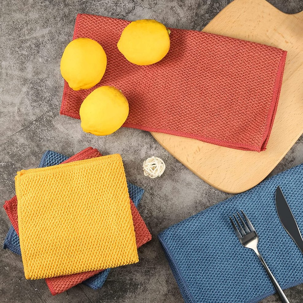 40X40cm 300 350GSM Kitchen Cleaning Wiping Cloth Rags Microfibre Towels