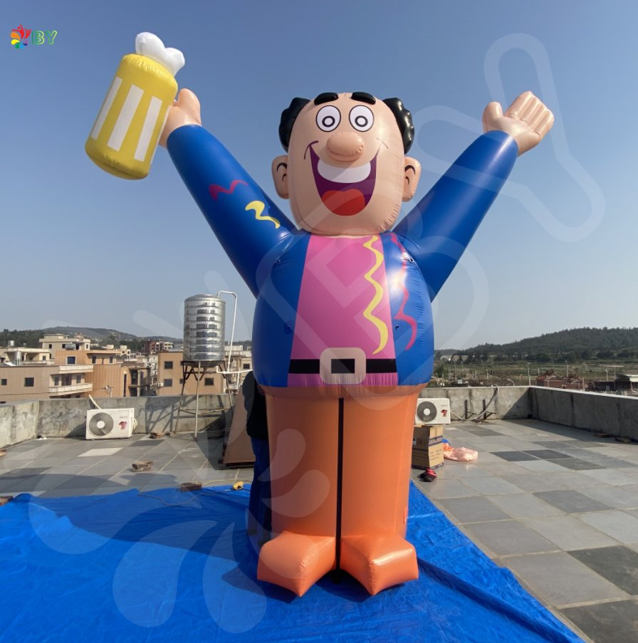 New Design Inflatable Holland Doll Advertising Inflatable Abraham Balloon for Outdoor Decoration