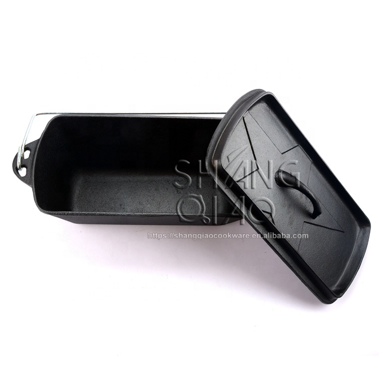 Чугунная форма для хлеба и запекания 2 в 1, 33x17 см