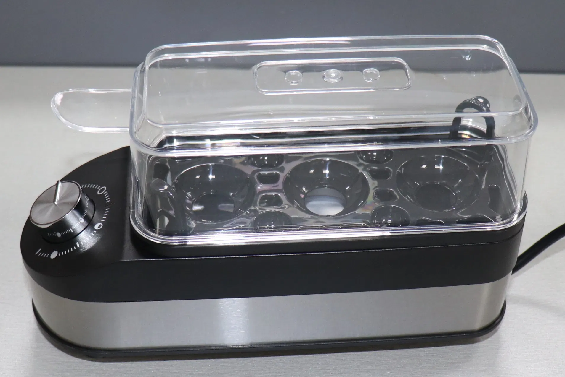 Electric Egg Cooker with Timer and Alarm 3-Egg Capacity