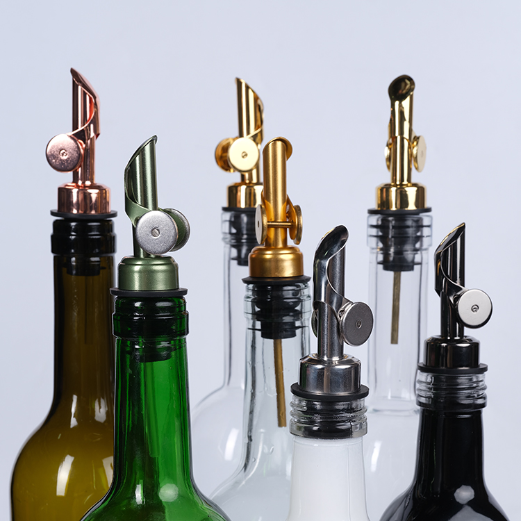 Premium Stainless Steel Wine Pourer with Automatic Flip Feature