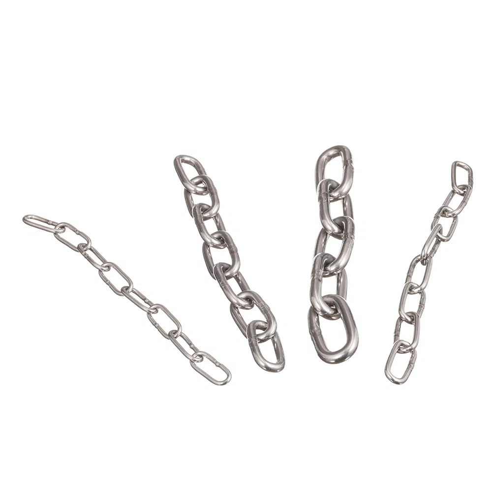 Lifting Yacht Boat Accessories DIN763 DIN766 Stainless Steel Chain for Marine Garden Rigging Hardware