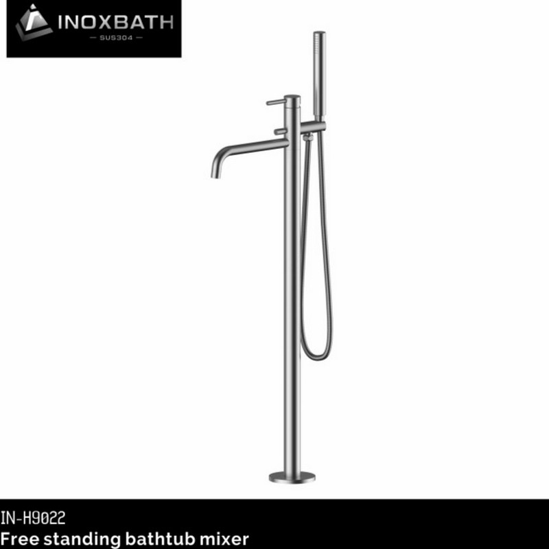 Напольный термостатический смеситель для ванны из нержавеющей стали