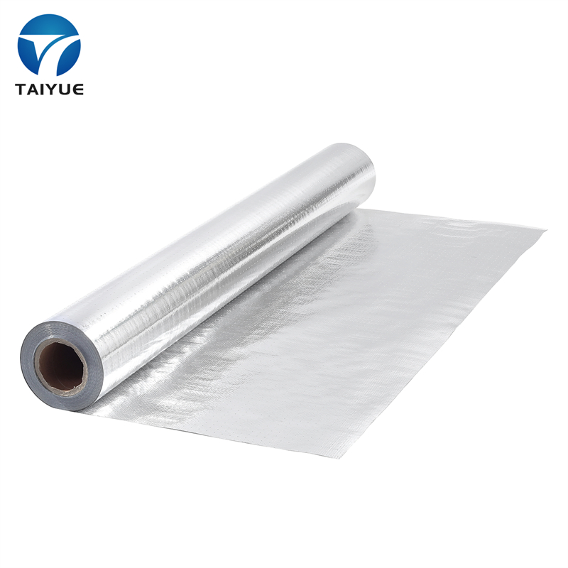 Fire Retardant Aluminum Laminated Woven Cloth Thermal Reflective Foil Insulation