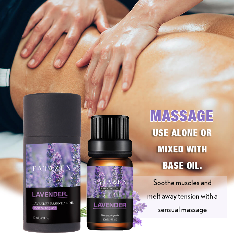 Natural Organic Soothe Muscles Eliminate Physical Fatigue Lavender Body Friction Essential Oil