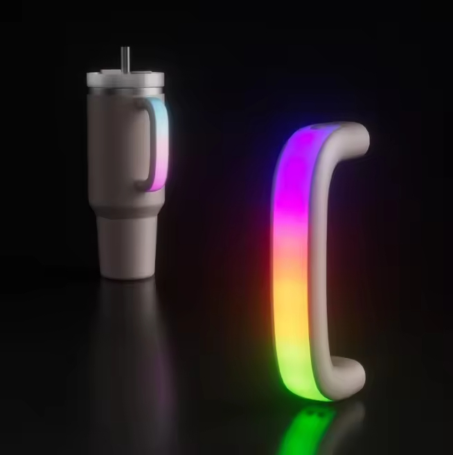 6 Colors LED Light-up for Tumbler Handle 40oz/30oz Water Bottle Handle Accessories for 40oz Cup Handle