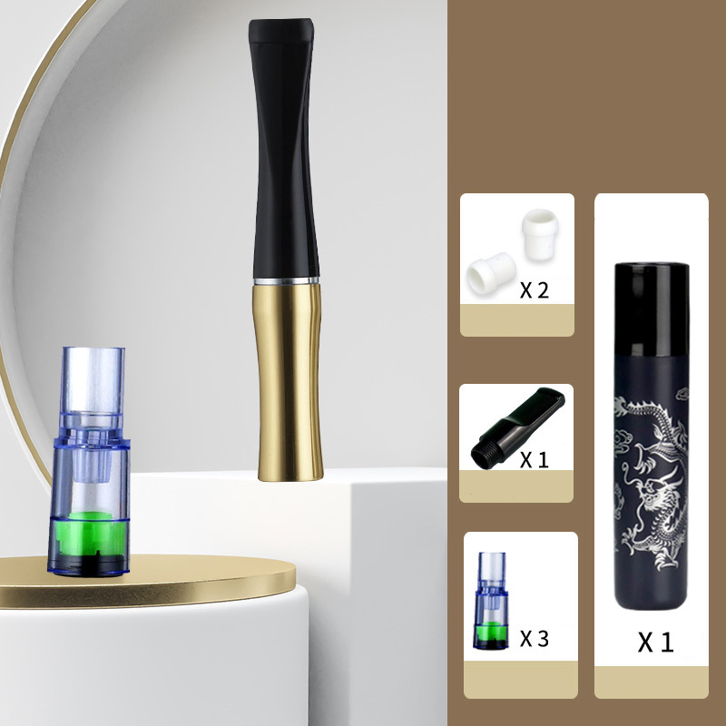 Filter Type Cigarette Holder with Replaceable Filter Holder, Men's Gift