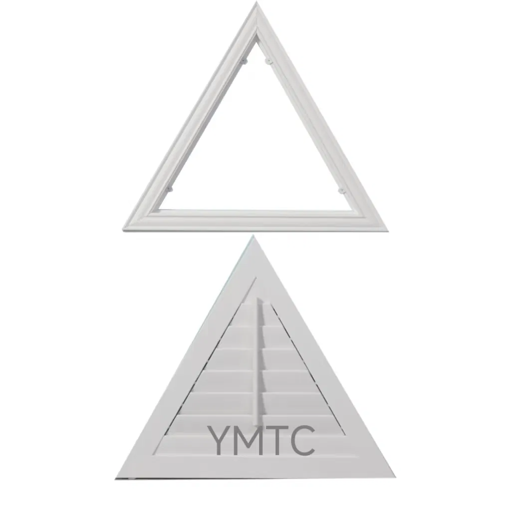 Customized Triangle Shaped Paulownia/Bass Wood Shutters