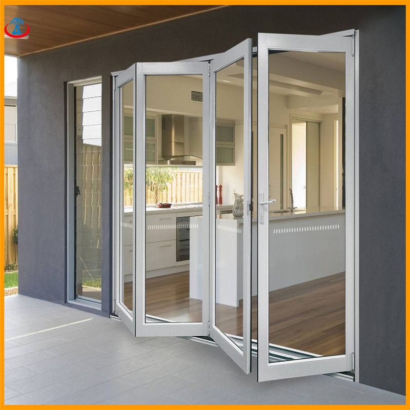 Heat Prevention Soundproof Thermal Insulation Aluminum Folding Doors