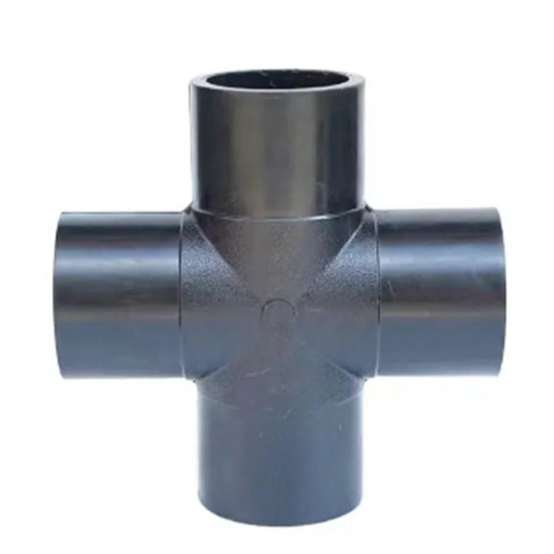 HDPE Butt Fusion Equal Cross PE100 Black Pipe Fittings
