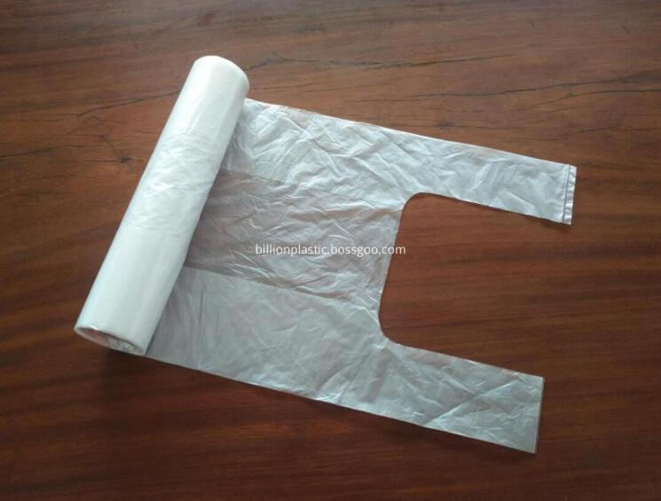 Grocery T-Shirt Fresh Keeping PE Resealable Clear Packing Vest Polythene Bag 30X50cm 25mic Food Grade 500 Count Roll