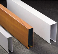 Custom Aluminum Curtain Wall Panel Extruded Aluminum Profile Rectangular Wood Grain/Powder Coating for Ceiling Aluminum Square Hollow Tube