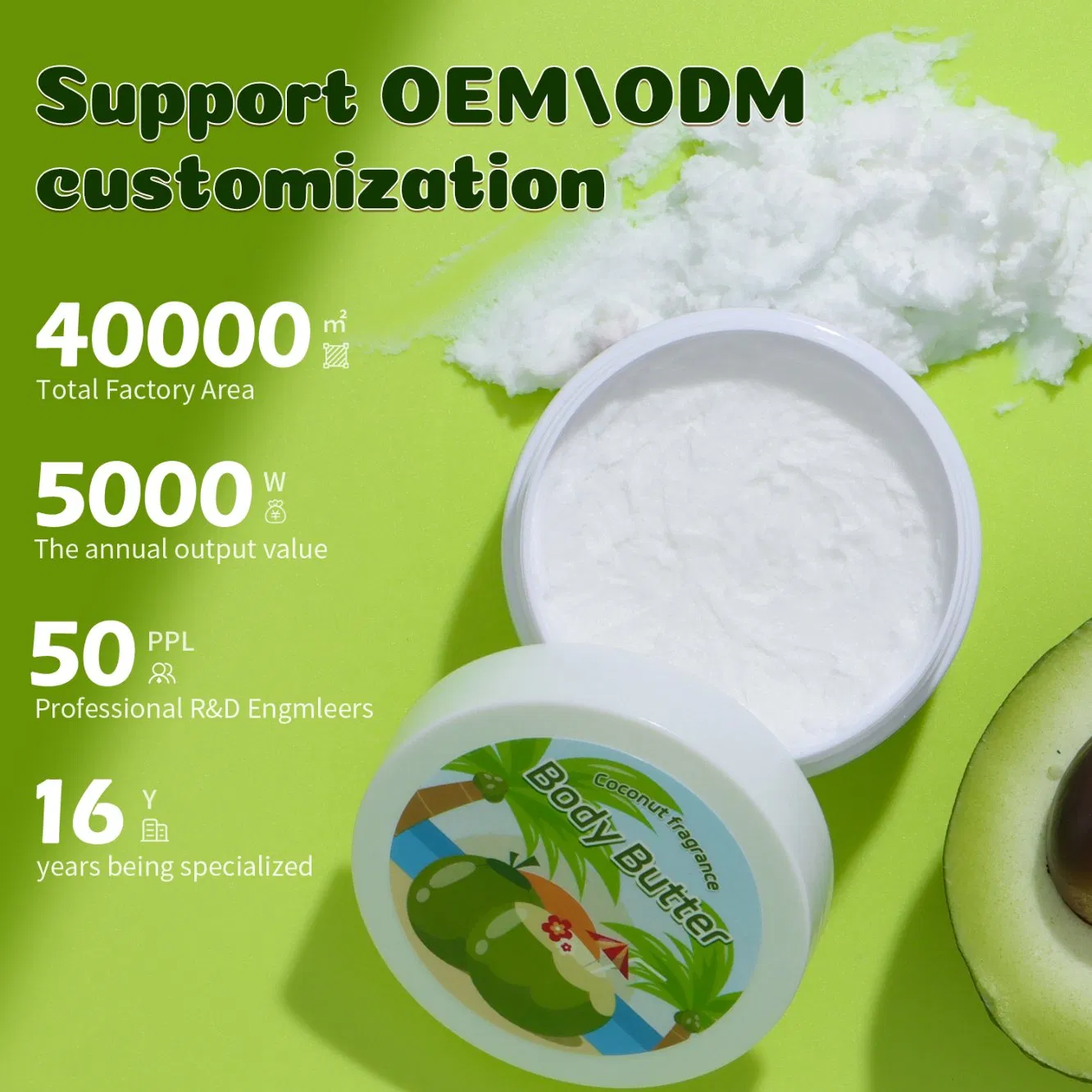 Natural Moisturizing Cream Organic Shea Cocoa Hydrating Skin Care Body Butter