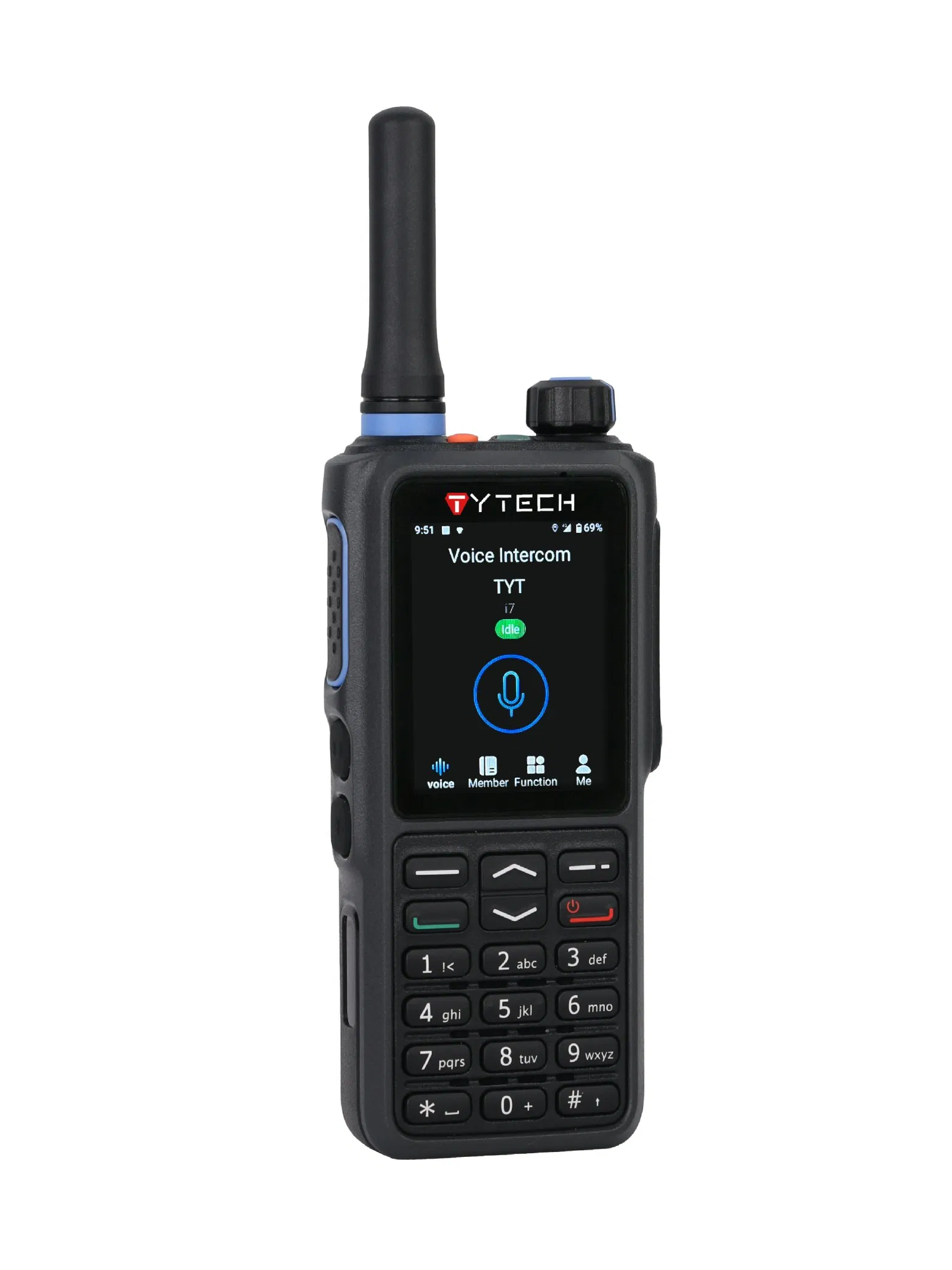 Tyt Tp-760 Multiple Colors Handheld 4G Poc Walkie Talkie with 2.4inch Touchable Display GPS Dialing IP68waterproof WiFi Radio