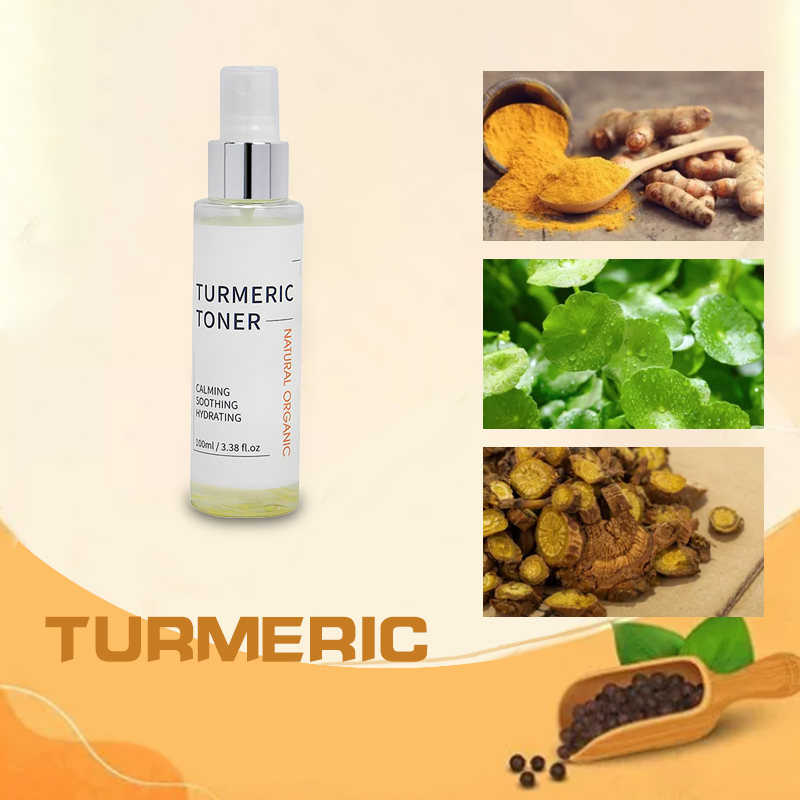 Beauty Cosmetics Skin Care Hydrating Lightening Turmeric Face Toner Spray