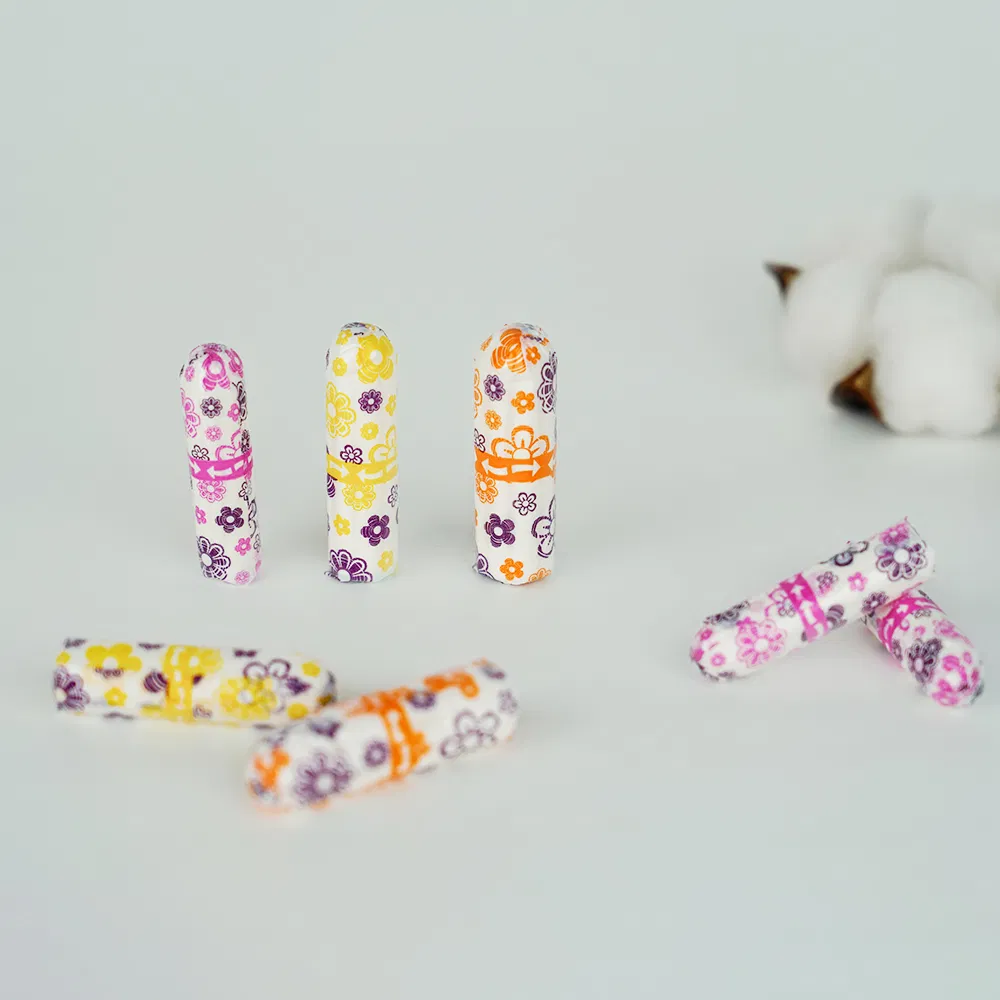 Eco Friendly Wholesale Private Label Biodegradable Organic Cotton Sanitary Tampons