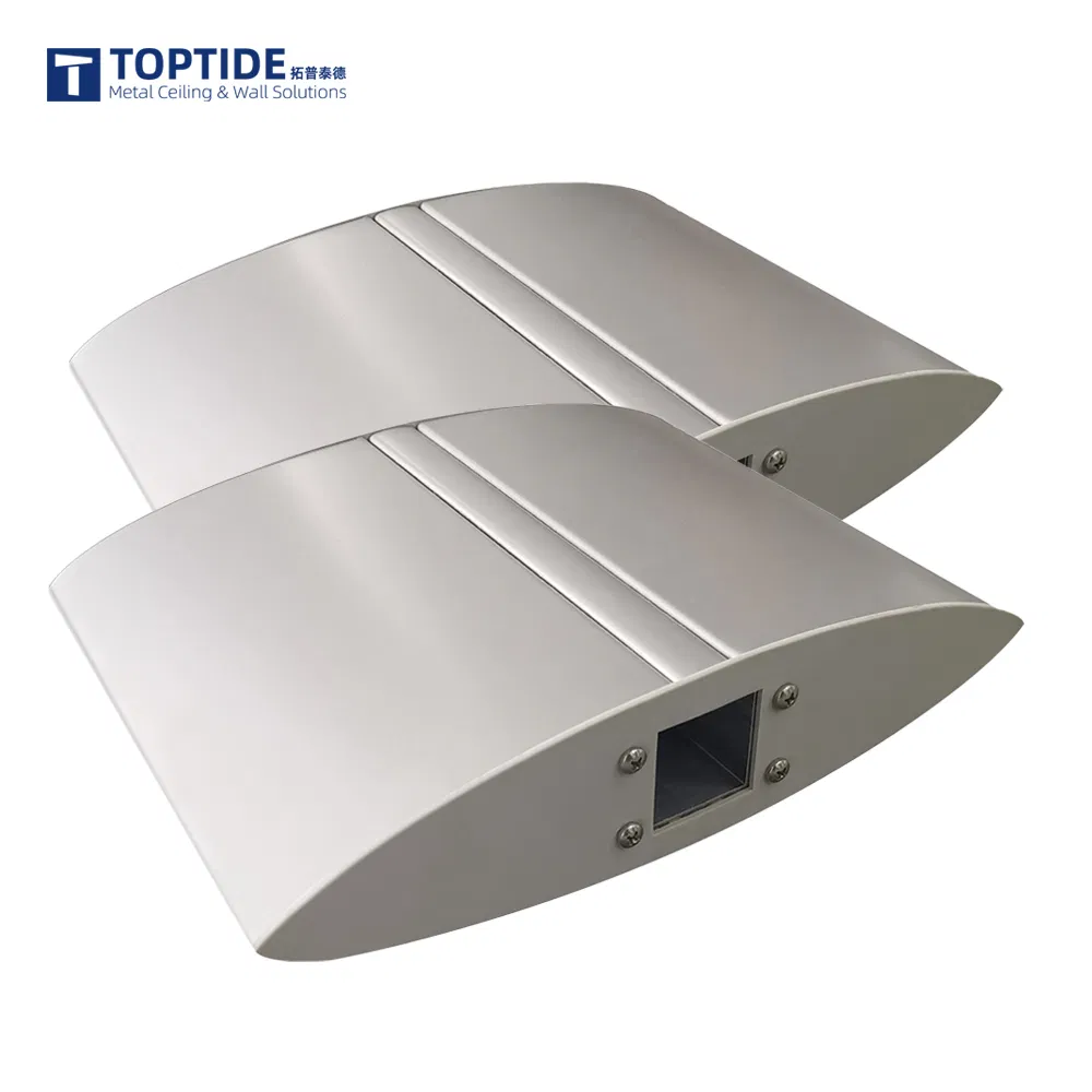 Waterproof Cladding Construction Decoration Horizontal Exterior Aluminum Blinds Louver