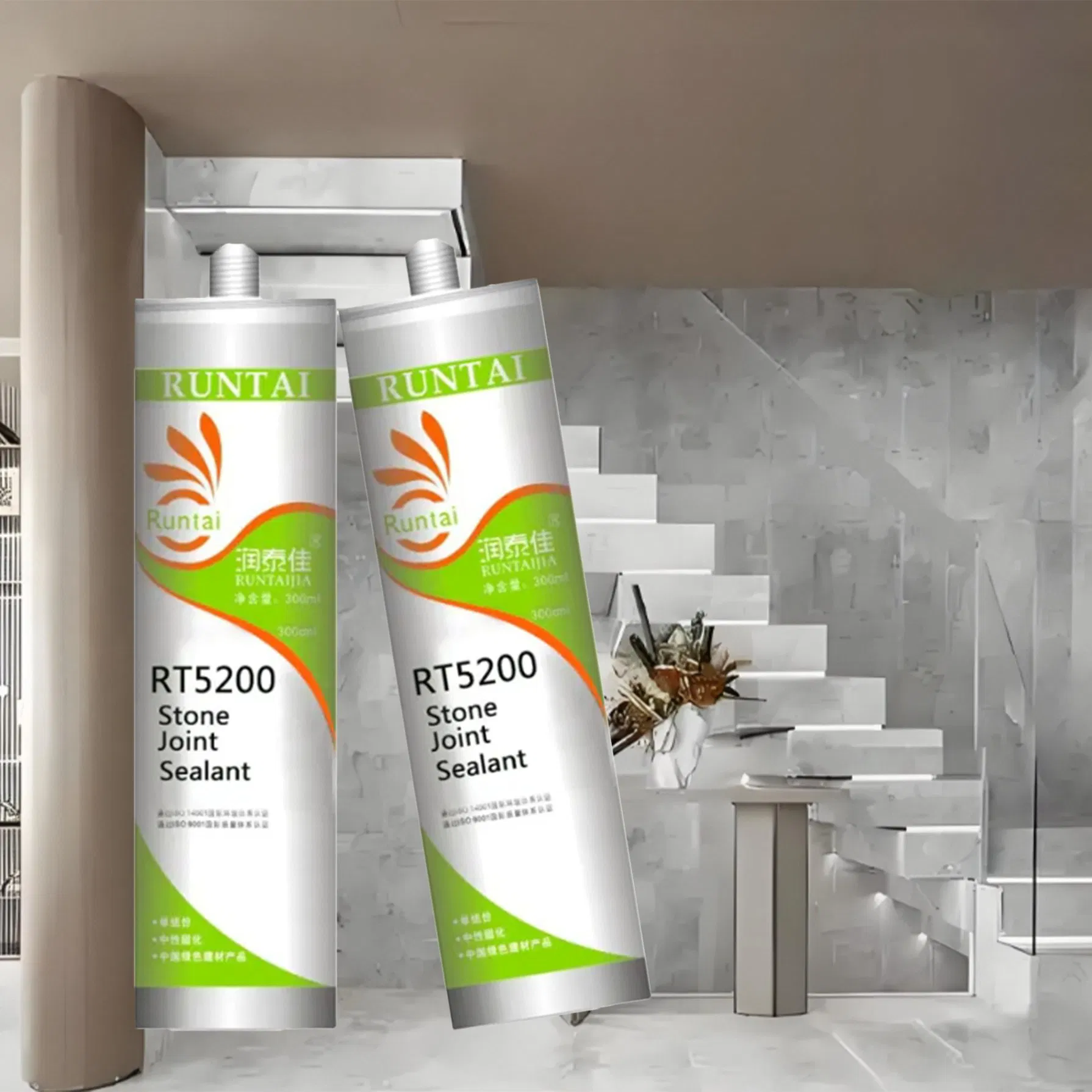Runtai White Neutral Stone Silicone Sealant No Corrosion for Marble