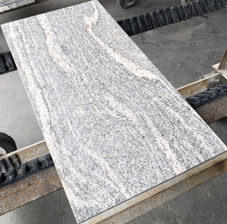 Flamed Wave White Juparana Gold Colombo Granite for Outdoor Floor Tile