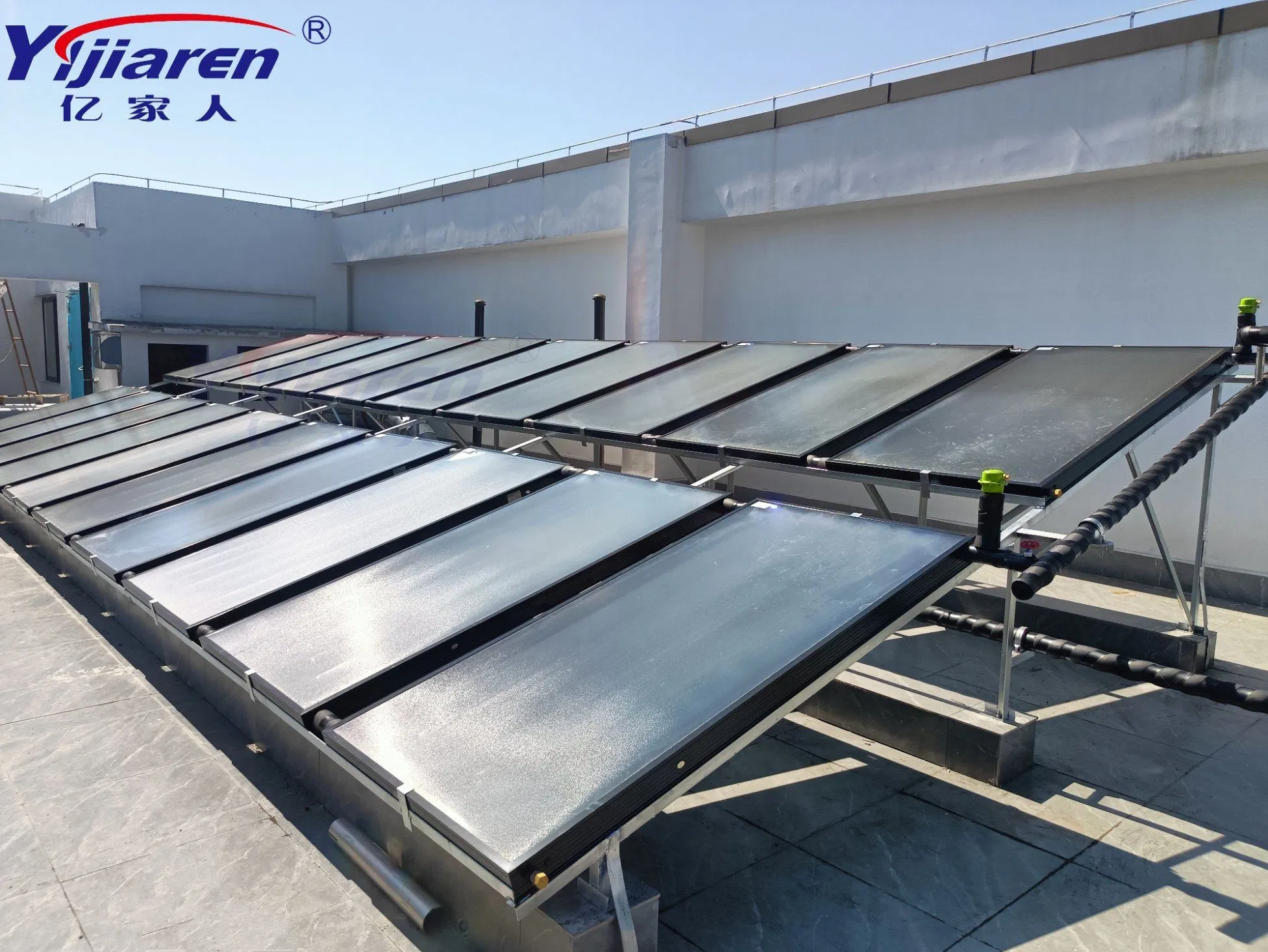 Высокоэффективный плоский солнечный водонагреватель