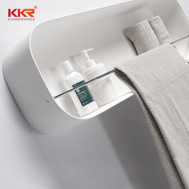 Kingkonree Creative Solid Surface Wall Hung Shelf
