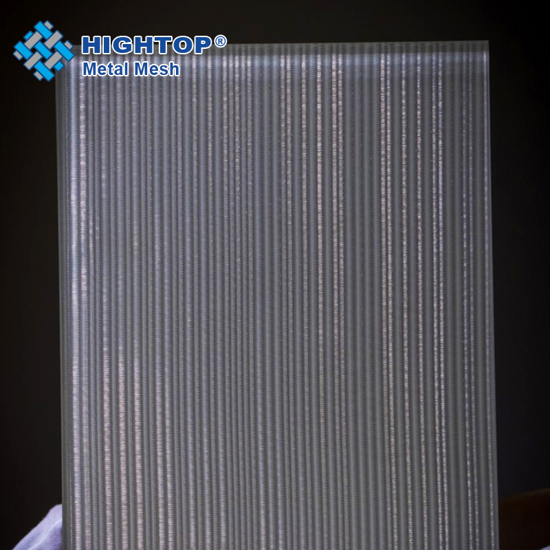 Architectural Decorative Metal Mesh Fabric Laminated Glass for Museums