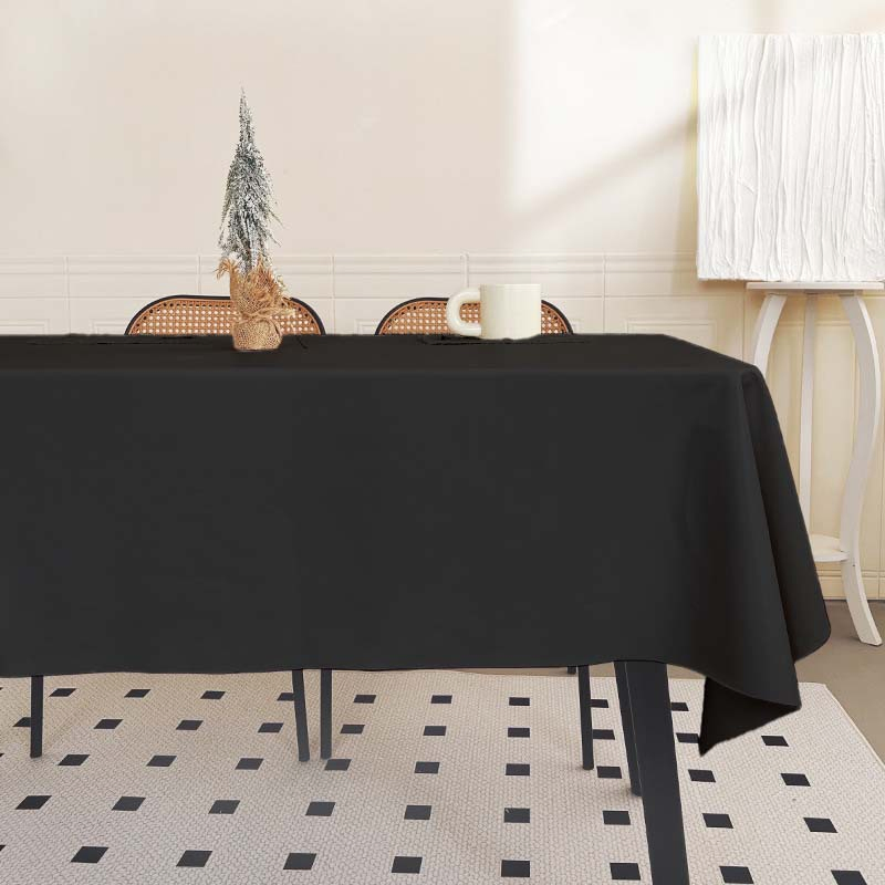 Polyester Tablecloth, Waterproof and Oil-Proof Kitchen Tablecloth, No-Wash Multi-Purpose Tablecloth