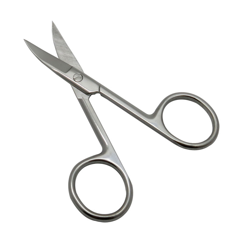 3.5mm Thickness 3.5inch Stainless Steel Eyebrow Manicure Cuticle Scissors