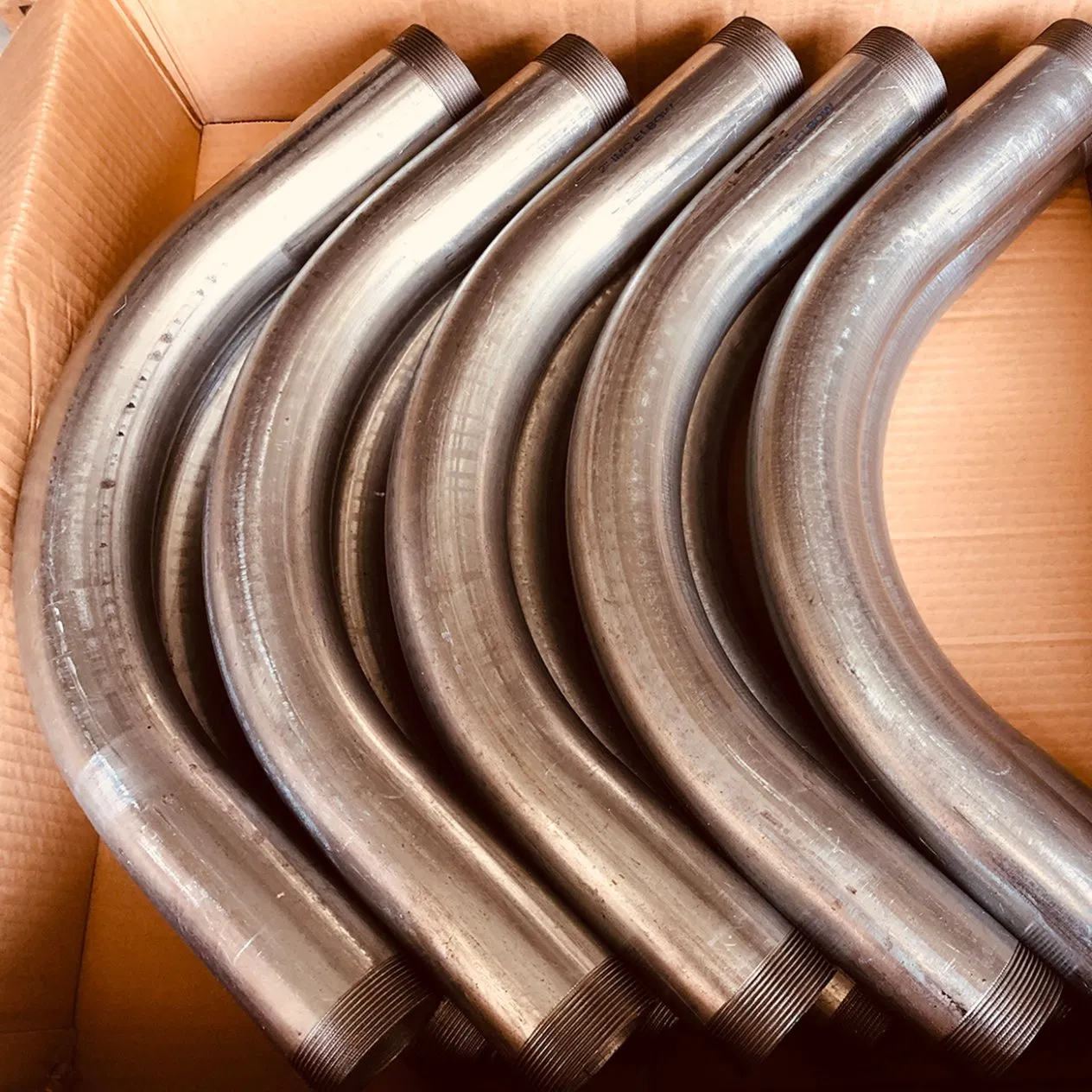 Galvanized Steel Rmc Rigid Threaded Elbow Conduit IMC Hardware Radius 90 Degree Elbow