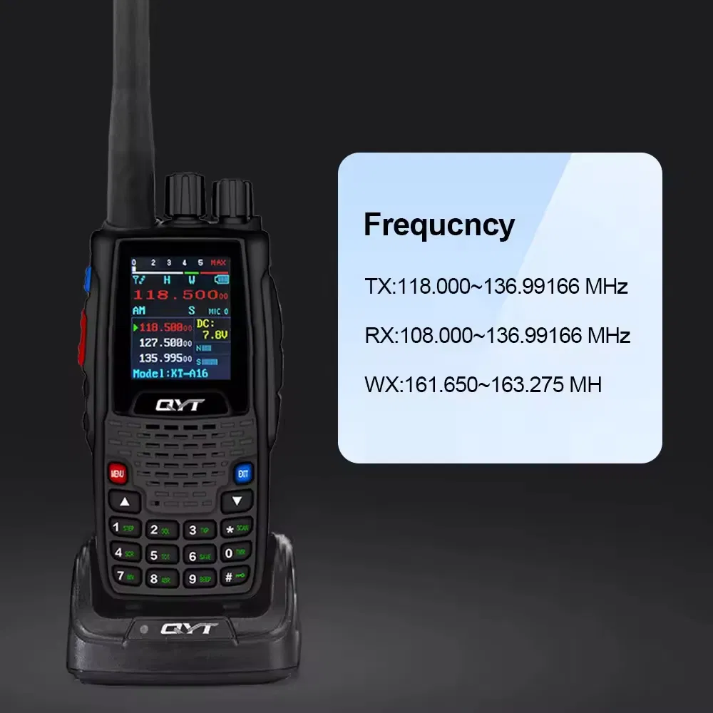 Портативная рация Qyt KT-A16 Air Band 6Вт, 200 каналов
