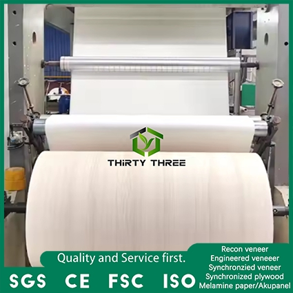 70g 75g 80g Wood Grain/Solid Color Melamine Lamination Paper for Hot Press Melamine MDF Board and Plywood