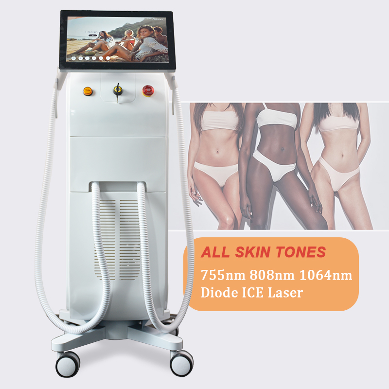 High Quality Diode Laser 755nm 808nm 1064nm Titanium Platinum Triple Wavelength Hair Removal Therapy Skin Rejuvenation Machine