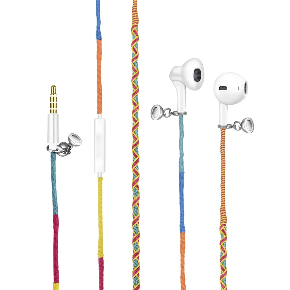 Наушники проводные Miic с ручной оплёткой кабеля