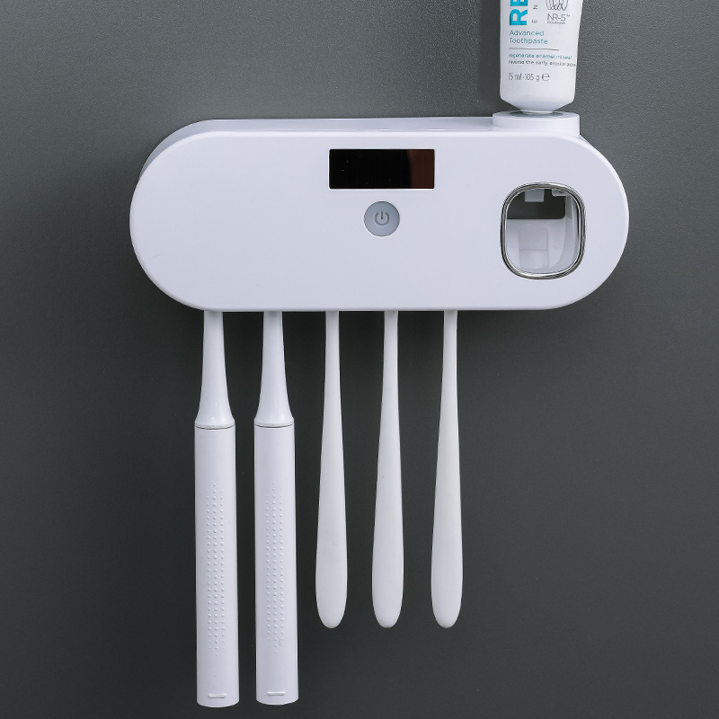 OEM Multifunctional Bathroom Disinfection Antibacterial Toothbrush Sterilizer Travel Portable Smart Toothbrush Holder